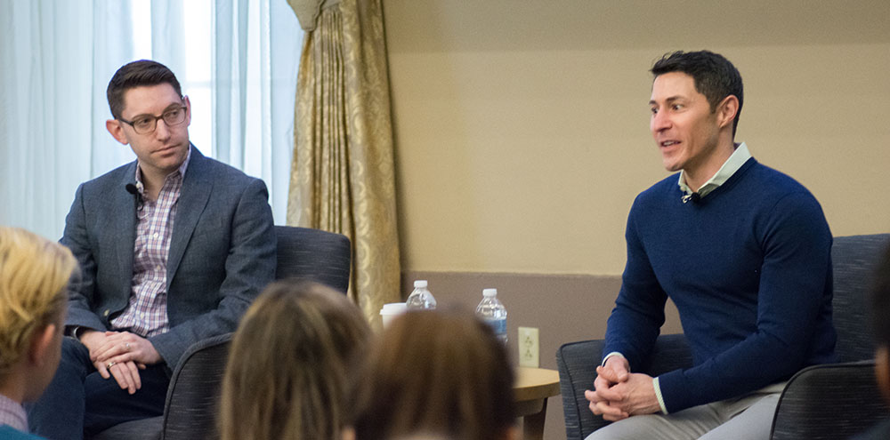 Pictured are Joe Christopher, VP of commercial theatre ventures, and Bruston Manuel, chief operations officer of RWS Entertainment Group. | Photo by Brandy Richey